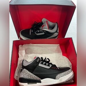 Jordan 3’s Black, Gray, and Red Men's Sneakers 🔥🔥